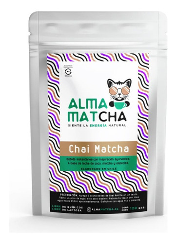 Chai Matcha - Latte Vegano, Sin Lactosa 