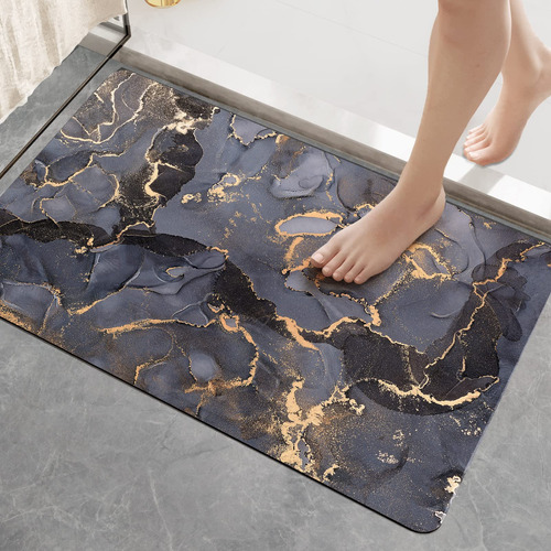 Alfombra De Baño Absorbente Y Antideslizante De 43 X 81 Cm