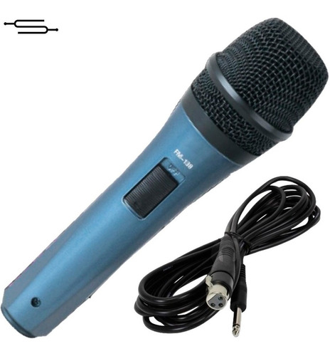 Micrófono Karaoke Conferencias + Cable Plug Metal - Envio