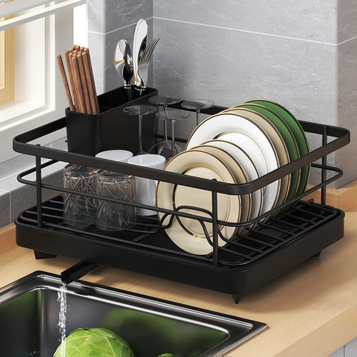 Escorredor De Louça Porta Inox Com 360° Automática Drenagem