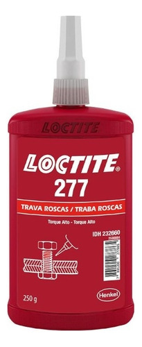 Adhesivo Loctite 277 Loctite 277 de alta torsión para fijar roscas, 250 g 277, color rojo