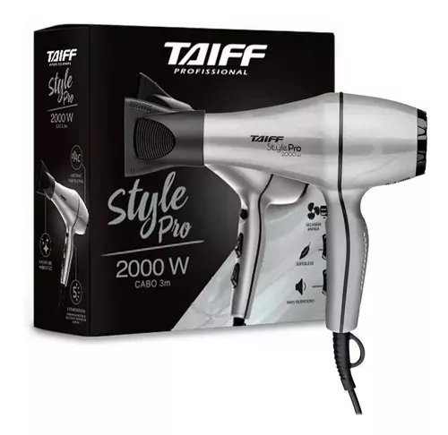 Secador Taiff Profissional Style 2000w Com Difusor Cachos Nf