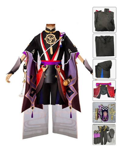 Traje De Cosplay De Scaramouche Cosplay Disfraz De Genshin Impact Para Mujer Uniforme De Fiesta