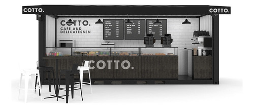 Café Container Container Bar Modular Construcción Modular