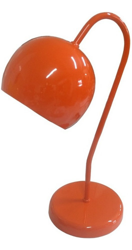 Abajur Para Escrivaninha Modelo Bolinha - Cores Cúpula Vermelho
