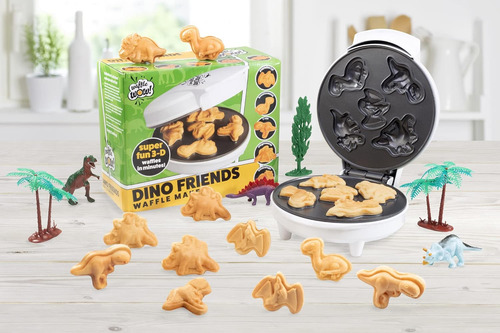 Waffle Wow ® Máquina Wafflera Waffles Dinosaurios Antiadhere