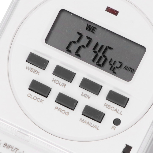 Temporizador Programable Semanal Con 8 Ajustes De Encendido