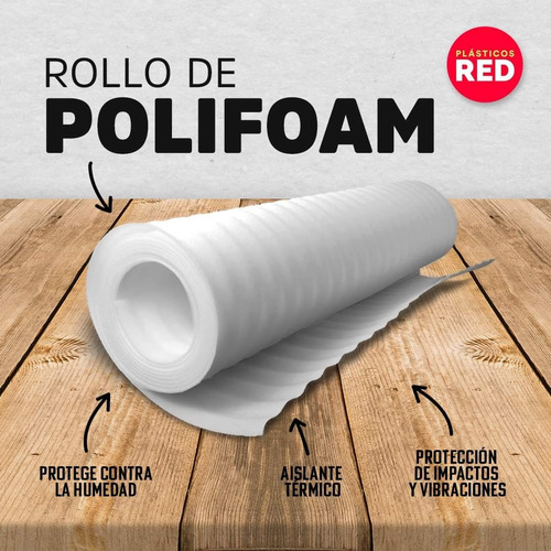Rollo Polifoam Espuma 1/4 1x55 M Embalaje