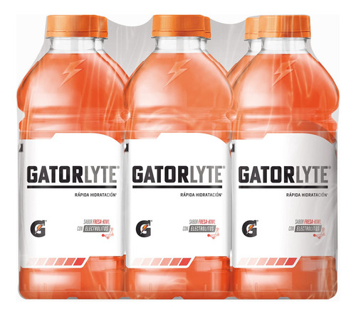 Bebida 6 Pack De Gatorlyte 20oz Sabor Kiwi-fresa