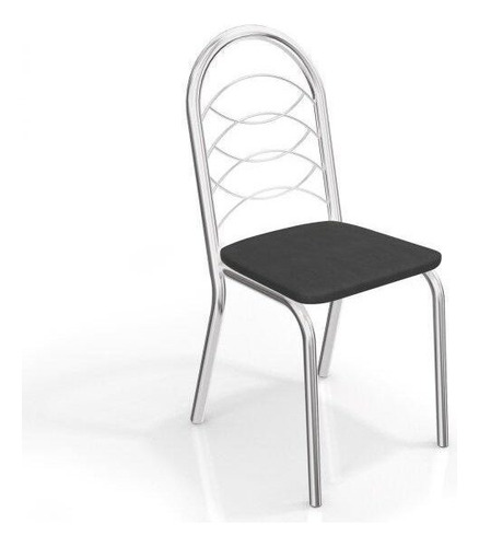 Conjunto De Mesa Tampo Vidro Elba Com 6 Cadeiras Ghwt