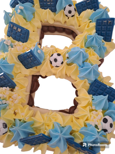 Torta Boca Juniors Letra Sin Tacc Celiacos