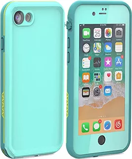 Funda Waterproof Para iPhone 8 7-4.7pulgadas Cyan/verde/verd