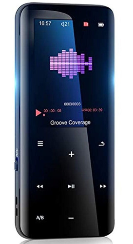 Reproductor Mp3 De 32 Gb Con Bluetooth 5.0, Color Negro