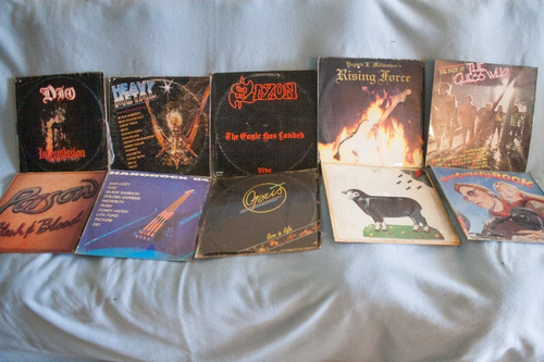 Lp Vinil Dio Saxon Kiss Skid Row Baron Rojo Phil Collins 