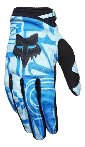 Guante De Motocross Fox Racing 180 Para Mujeres Azul