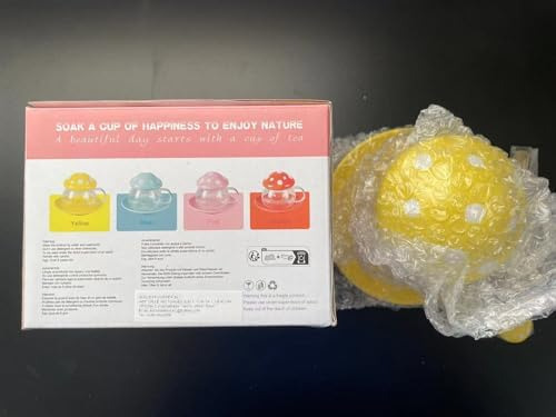 Xícaras De Cogumelo Fofas Copo De Chá Com Infusador E Tampa
