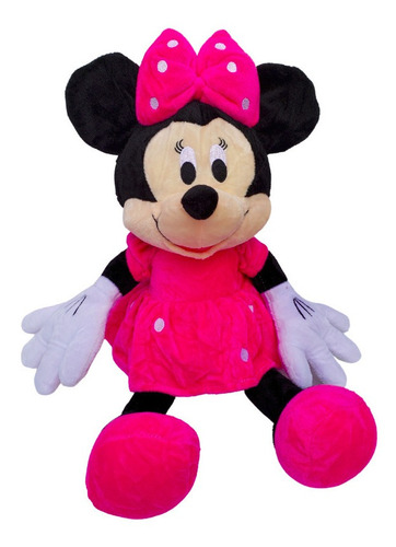 Pelúcia Minnie Boneca Brinquedo Miney 50cm Grande Cor Rosa