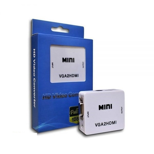 Convertidor Adaptador De Vga A Hdmi Con Audio 1080p En Lince