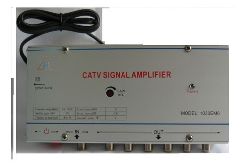 Amplificador De Señal Catv Con 6 Salidas