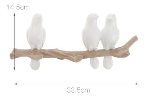Wall-mount Resin Clothes Cap Hanger Birds Hook Home