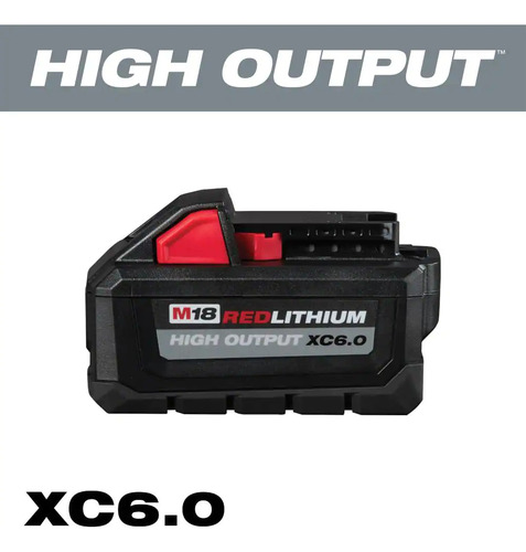 Bateria Red Lithium Xc 6.0 High Output M18 Milwaukee 1865