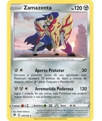 Jogo Colecionavel Baralho Pokemon Rixa Rebelde Zamazenta com 60