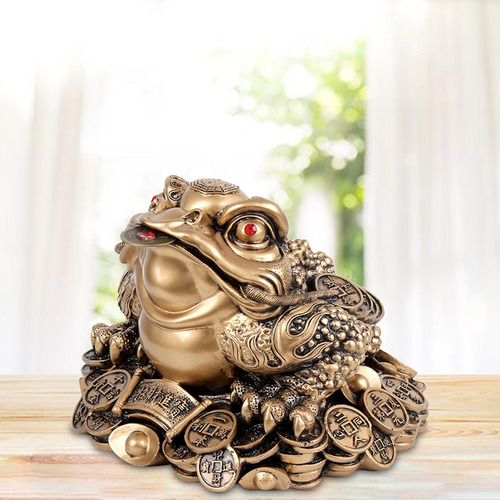 Li Figura De Rana De Tres Patas De La Fortuna Y La Riqueza