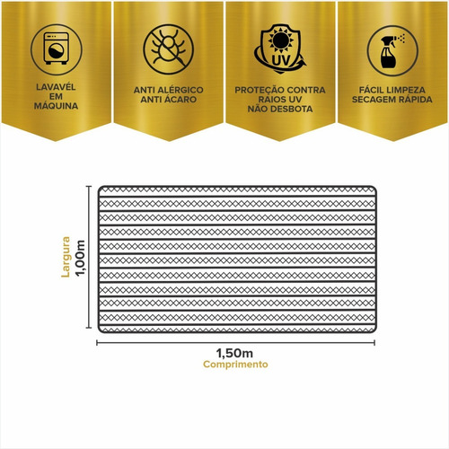 Alfombra moderna para sala de estar Mandacaru, 1,50 m x 1,00 m, color Brinde, diseño de tela geométrica beige