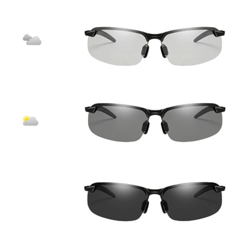 Gafas De Sol Fotocromáticas Para Hombre, Lentes Polarizadas