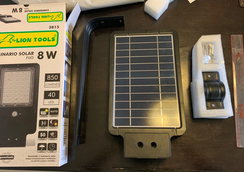 12 Pack Lámpara Solar Grande Led 850 Lm Alumbrado Publico