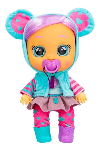 Imagen 3 de 10 de Cry Babies Muñeca Dressy Con Pelo Peina Lala Bebe Lloron Ed