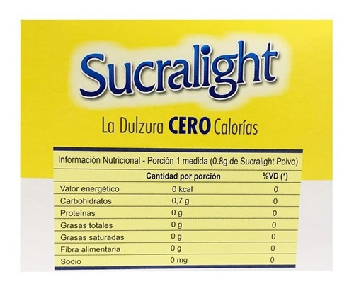 Edulcorante Sucralight X100 Sobres