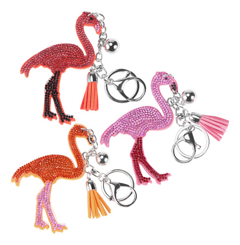 Llavero De Bricolaje Con Diseño De Perlas De Flamenco Con Bo