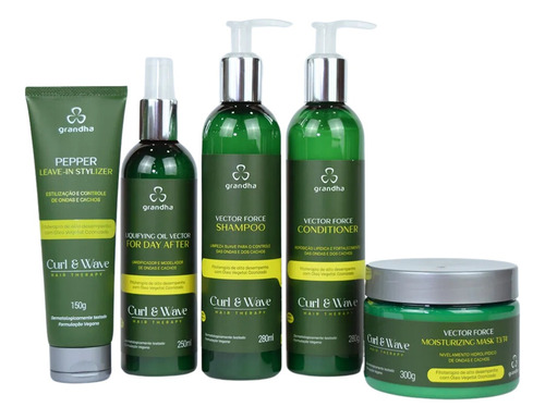 Kit Grandha Vector Force Para Proteger As Ondas E Cachos