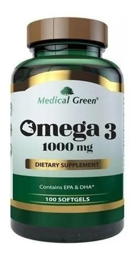Omega 3  (100 Caps) Medical Green