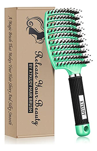 Ktkudy Detangling Brush Boar Bristles Hair Brush Make Hair S