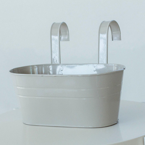 B 2x Hanging Flower Pots For Balcony Planters Home