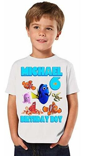 Peluche - Camiseta De Cumpleaños De Dory Y Nemo, Añadir Nomb