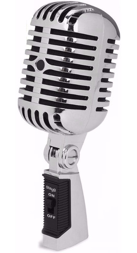 Imagen 1 de 5 de Microfono Vintage Stagg Sdmp40cr Vintage 50s T/shure
