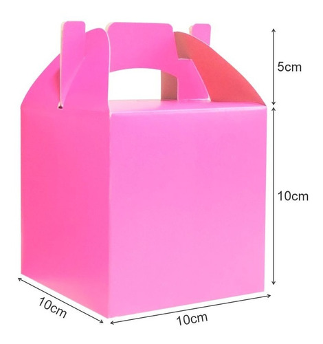 Cajita Feliz 1 De Colores X 10u Packaging Souvenir Cfz1