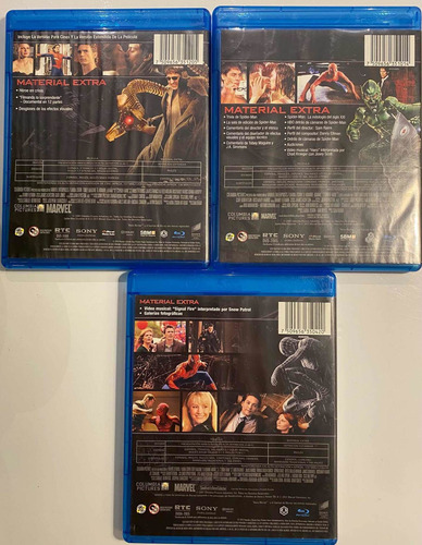 El Hombre Araña Trilogía Blu Ray Usados 3 Discos Tobey Magui (Usado)