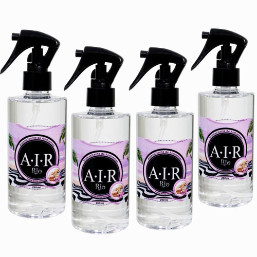 6 Aromatizador Spray-250 Ml Cada C/ Fragrâncias Alto Luxo