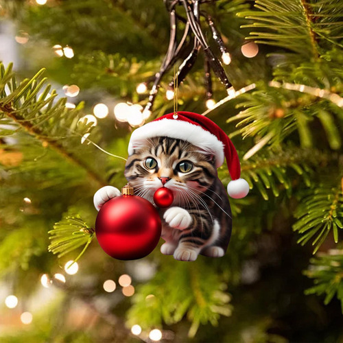 6 Adornos Festivos Para Árboles De Navidad - Juego 6 Piezas