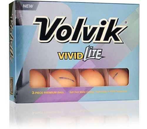 Pelotas Para Golf Volvik Vivid & Vividlite  Varios Colores