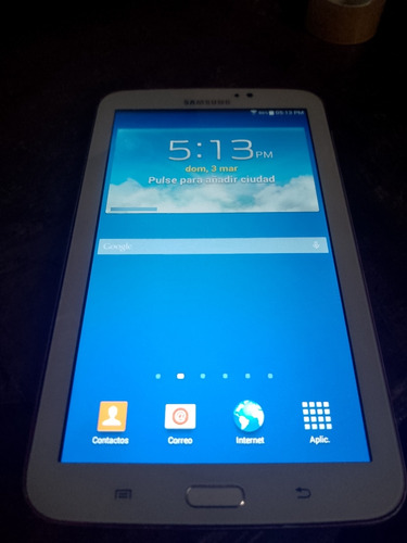 Samsung Tab 3 Modelo Sm-t210 Detalle En Flex De Encendido