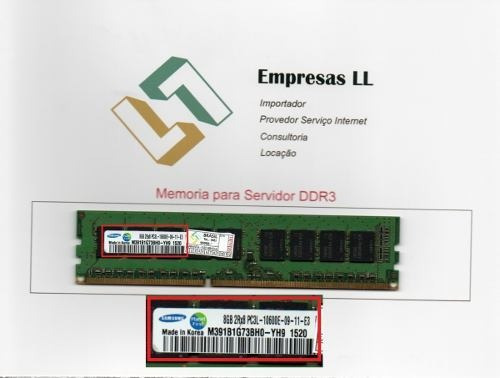Memória RAM  8GB 1 Samsung M391B1G73BH0-YH9