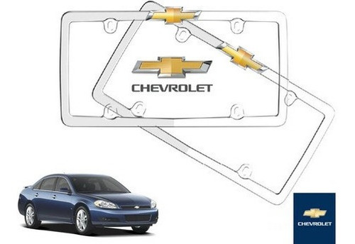 Par Porta Placas Chevrolet Impala 3.5 2010 Original
