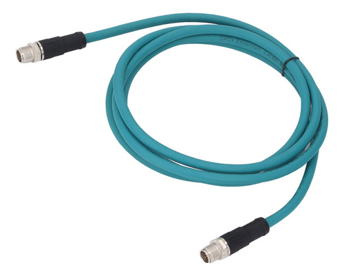 Cable Ethernet Cat6a M12 De 8 Pines X Codificado A La Red Ip