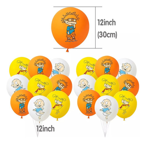 Kit Globos Rugrats De Cumpleaños Decoración Temática