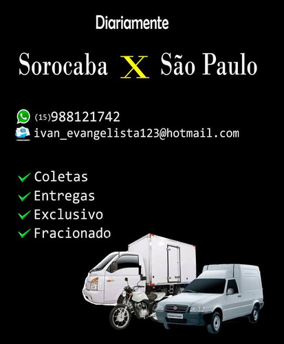 Imagem 1 de 6 de Transportadora De Sorocaba Para São Paulo Diariamente Frete